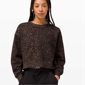 lululemon athletica Brown Patterned Sweatshirt